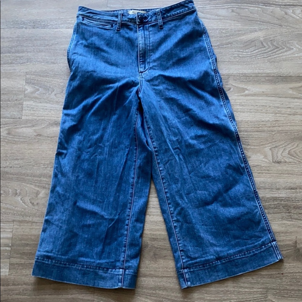 Madewell Wide Leg Crop Jeans